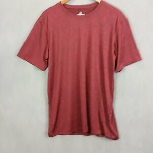 Real Essentials Dry Fit Active Athletic T Shirt Mens L Red Performance Workout
